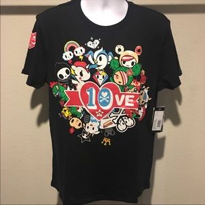 💗SOLD💗 10th Year Logo Rare Tshirt Tokidoki Large Unisex